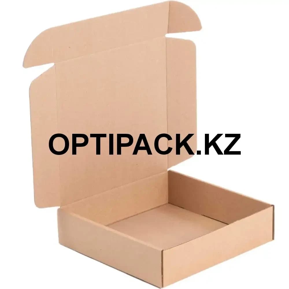 Коробка картонная самосборная с ушками 17.5x17.5x3 см