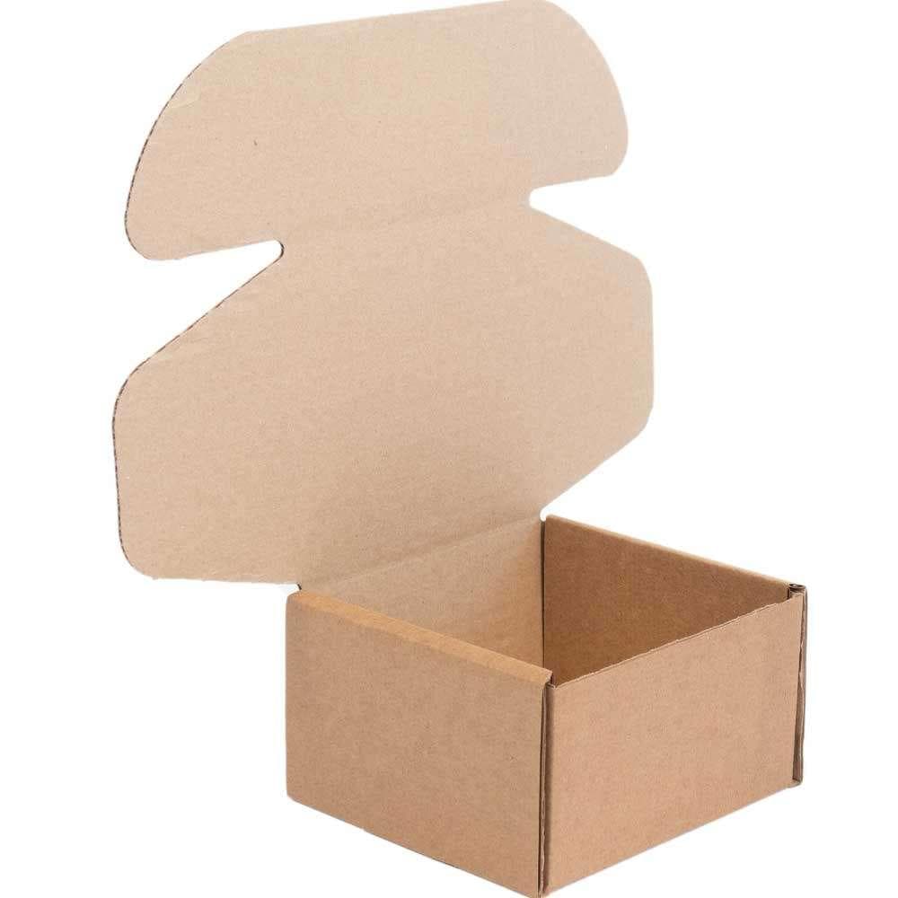 Коробка картонная самосборная с ушками 9x9x7.5 см — фото 4